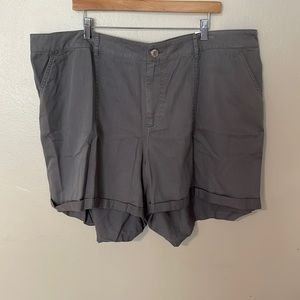NWT Maurices Grey Comfort Shorts. Size 24W